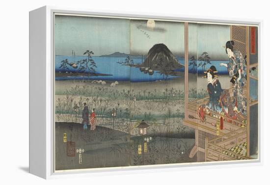 The Scene of Akashi, April 1853-Utagawa Kunisada-Framed Premier Image Canvas