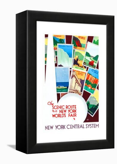 The Scenic Route To The New York World's Fair-Leslie Ragan-Framed Stretched Canvas