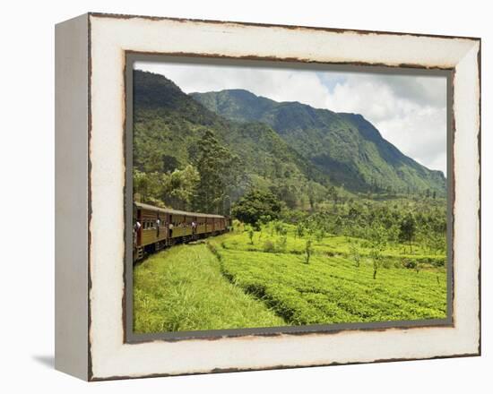 The Scenic Train Ride Through the Central Highlands, with its Mountains and Tea Plantations, Near N-Rob Francis-Framed Premier Image Canvas