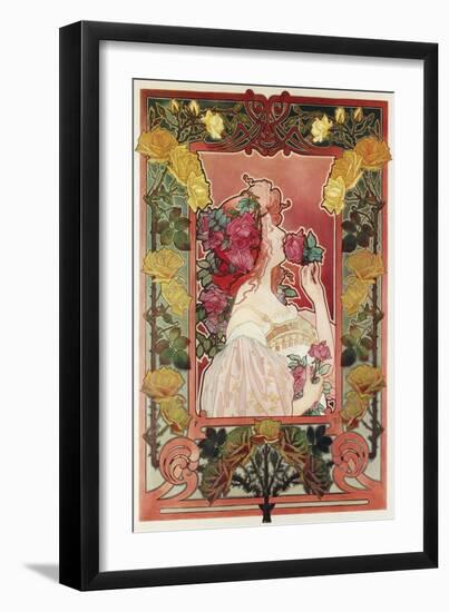 The Scent of a Rose, C.1890-Privat Livemont-Framed Giclee Print