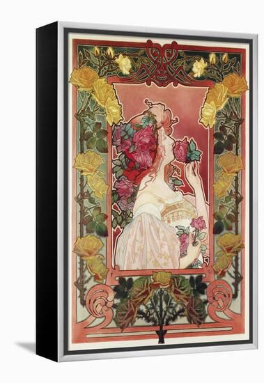 The Scent of a Rose, C.1890-Privat Livemont-Framed Premier Image Canvas