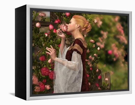 The Scent Of Roses-Atelier Sommerland-Framed Stretched Canvas