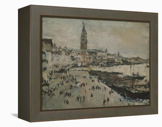 The Schiavoni Quay in Venice-Valentin Alexandrovich Serov-Framed Premier Image Canvas