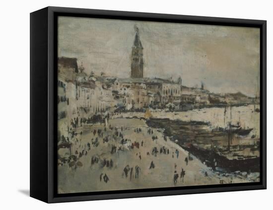 The Schiavoni Quay in Venice-Valentin Alexandrovich Serov-Framed Premier Image Canvas