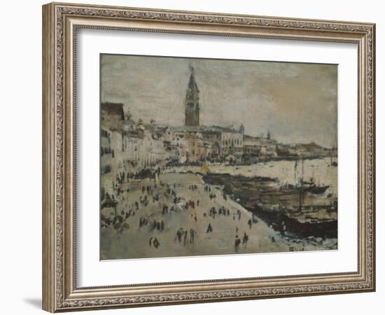 The Schiavoni Quay in Venice-Valentin Alexandrovich Serov-Framed Giclee Print