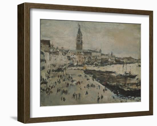 The Schiavoni Quay in Venice-Valentin Alexandrovich Serov-Framed Giclee Print