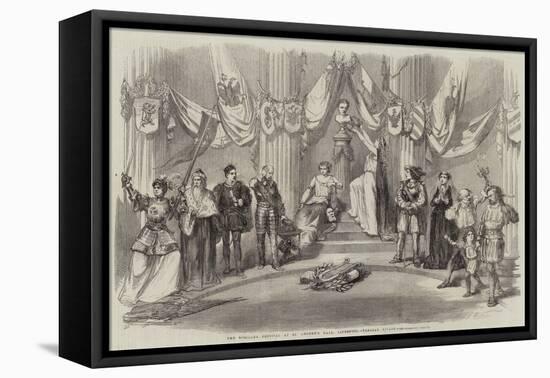 The Schiller Festival at St George's Hall, Liverpool, Tableau Vivant-null-Framed Premier Image Canvas