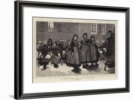 The School Board Elections, a Board School-null-Framed Giclee Print