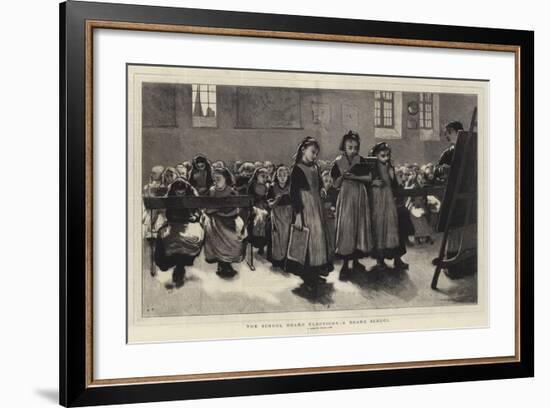 The School Board Elections, a Board School-null-Framed Giclee Print