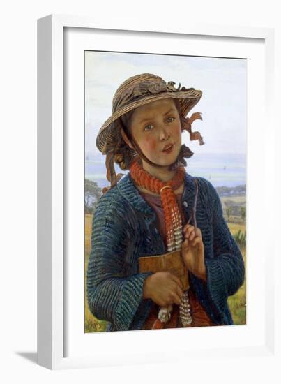 The School-Girl's Hymn, 1859-William Holman Hunt-Framed Giclee Print