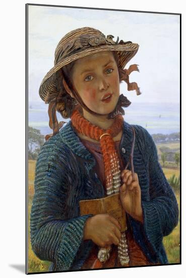 The School-Girl's Hymn, 1859-William Holman Hunt-Mounted Giclee Print