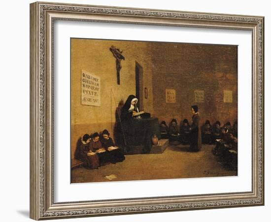 The School Mistress-Leon Bonvin-Framed Giclee Print