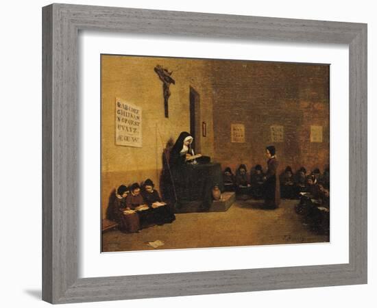 The School Mistress-Leon Bonvin-Framed Giclee Print