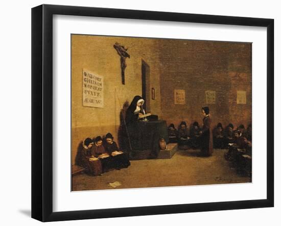 The School Mistress-Leon Bonvin-Framed Giclee Print