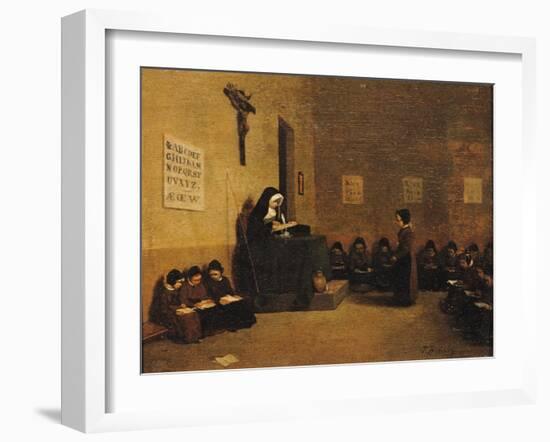 The School Mistress-Leon Bonvin-Framed Giclee Print