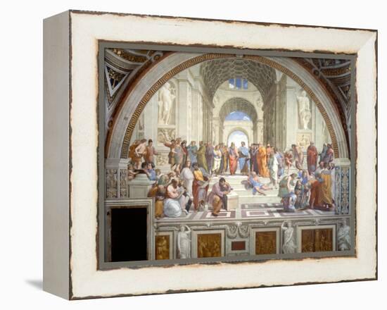 The School of Athens, 1509-1511-Raphael-Framed Premier Image Canvas