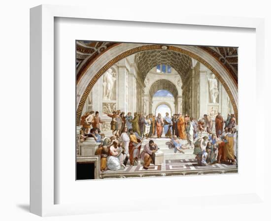 The School of Athens, c.1511 (detail)-Raphael-Framed Art Print