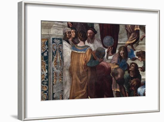 The School of Athens, Detail-Raphael-Framed Giclee Print