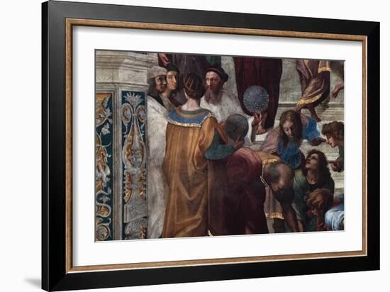 The School of Athens, Detail-Raphael-Framed Giclee Print