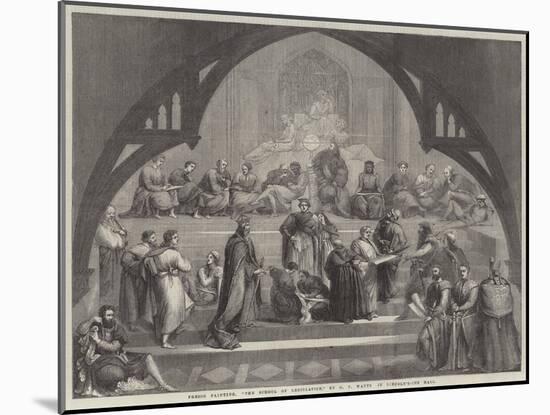 The School of Legislation-George Frederick Watts-Mounted Giclee Print