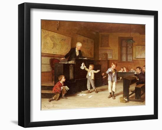 The School Room-Andre Henri Dargelas-Framed Giclee Print