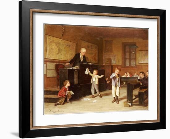 The School Room-Andre Henri Dargelas-Framed Giclee Print