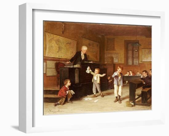 The School Room-Andre Henri Dargelas-Framed Giclee Print