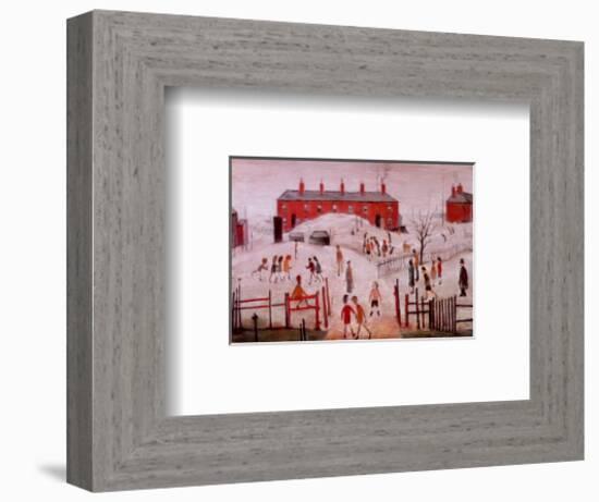 The School Yard-Laurence Stephen Lowry-Framed Art Print