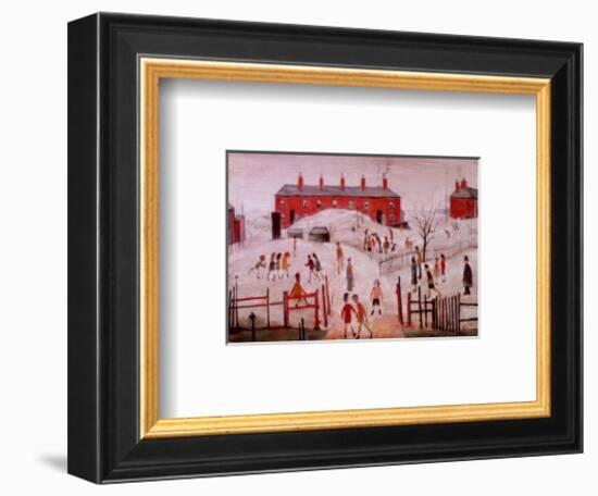 The School Yard-Laurence Stephen Lowry-Framed Art Print