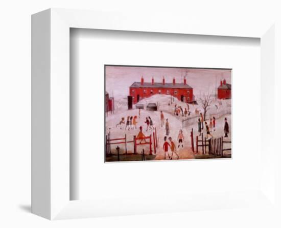 The School Yard-Laurence Stephen Lowry-Framed Art Print