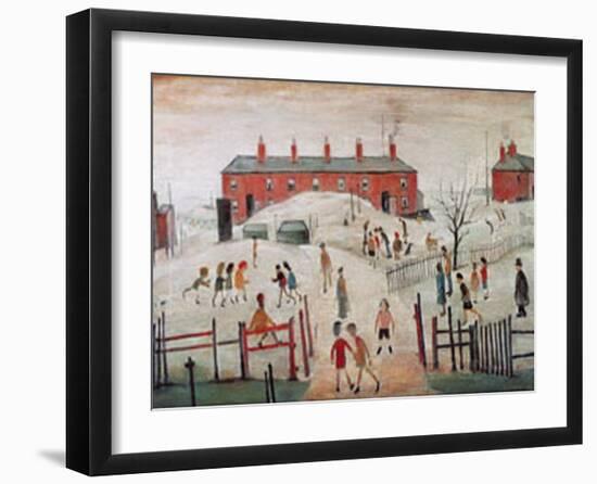 The Schoolyard-Laurence Stephen Lowry-Framed Art Print