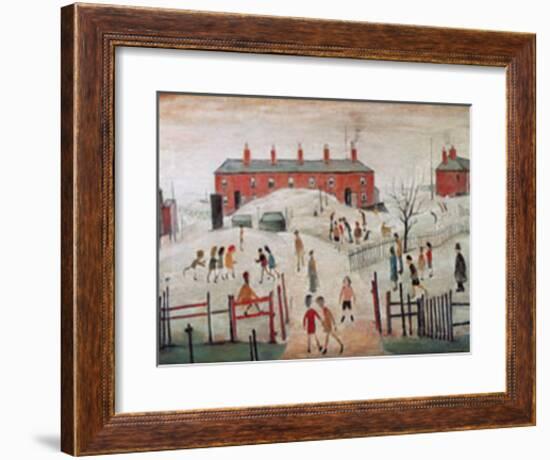 The Schoolyard-Laurence Stephen Lowry-Framed Art Print