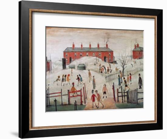 The Schoolyard-Laurence Stephen Lowry-Framed Art Print