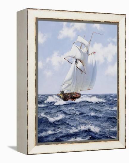 The Schooner 'H.M.S. Pickle', c.1992-James Brereton-Framed Premier Image Canvas