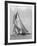 The Schooner Half Moon at Sail, 1910s-Edwin Levick-Framed Art Print