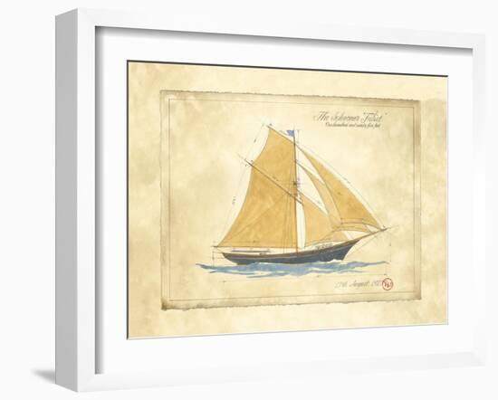 The Schooner Juliet-Martin Wiscombe-Framed Art Print