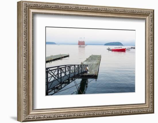 The Schooner Margaret Todd in Bar Harbor, Maine-Jerry & Marcy Monkman-Framed Photographic Print