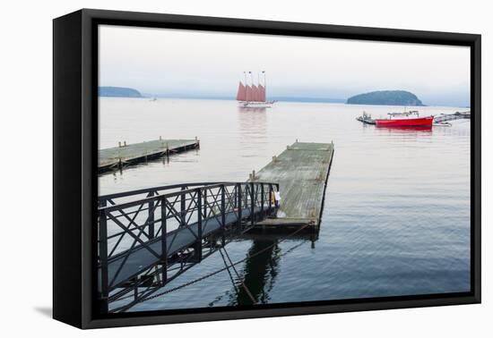 The Schooner Margaret Todd in Bar Harbor, Maine-Jerry & Marcy Monkman-Framed Premier Image Canvas