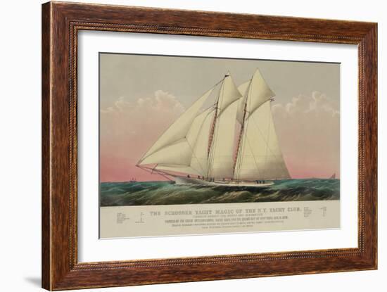 The Schooner Yacht Magic of the N.Y. Yacht Club-null-Framed Art Print