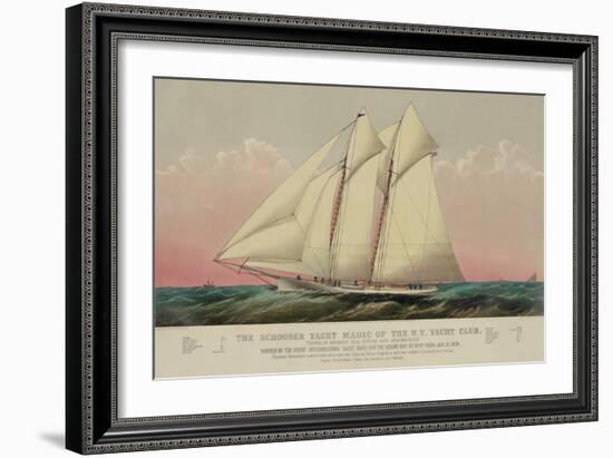 The Schooner Yacht Magic of the N.Y. Yacht Club-null-Framed Art Print