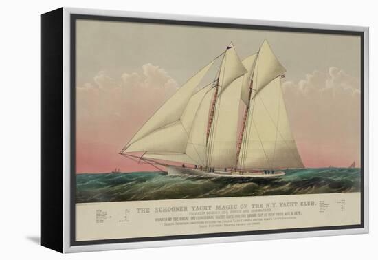 The Schooner Yacht Magic of the N.Y. Yacht Club-null-Framed Stretched Canvas