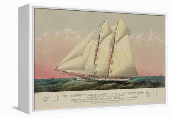 The Schooner Yacht Magic of the N.Y. Yacht Club-null-Framed Stretched Canvas