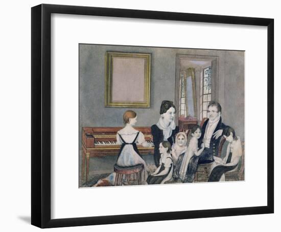 The Schuyler Family, 1824-Ambrose Andrews-Framed Giclee Print