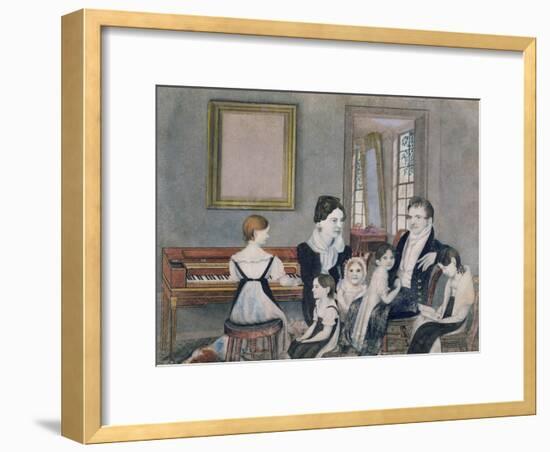 The Schuyler Family, 1824-Ambrose Andrews-Framed Giclee Print