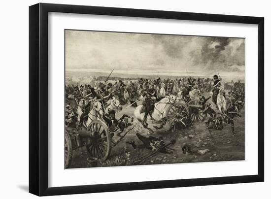 The Scots Greys at Waterloo, 18 June 1815, C.1902-Henri-Louis Dupray-Framed Giclee Print