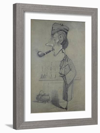 The Scotsman with a Pipe, 1857-Claude Monet-Framed Giclee Print