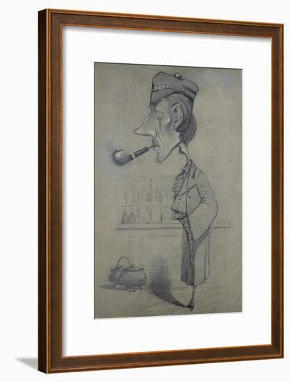 The Scotsman with a Pipe, 1857-Claude Monet-Framed Giclee Print