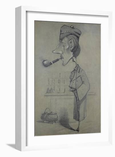 The Scotsman with a Pipe, 1857-Claude Monet-Framed Giclee Print