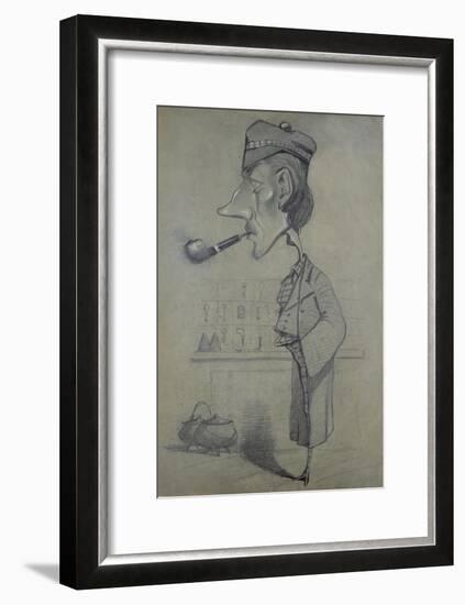 The Scotsman with a Pipe, 1857-Claude Monet-Framed Giclee Print