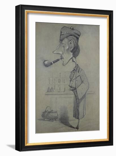 The Scotsman with a Pipe, 1857-Claude Monet-Framed Giclee Print